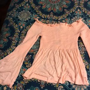 off the shoulder shirt